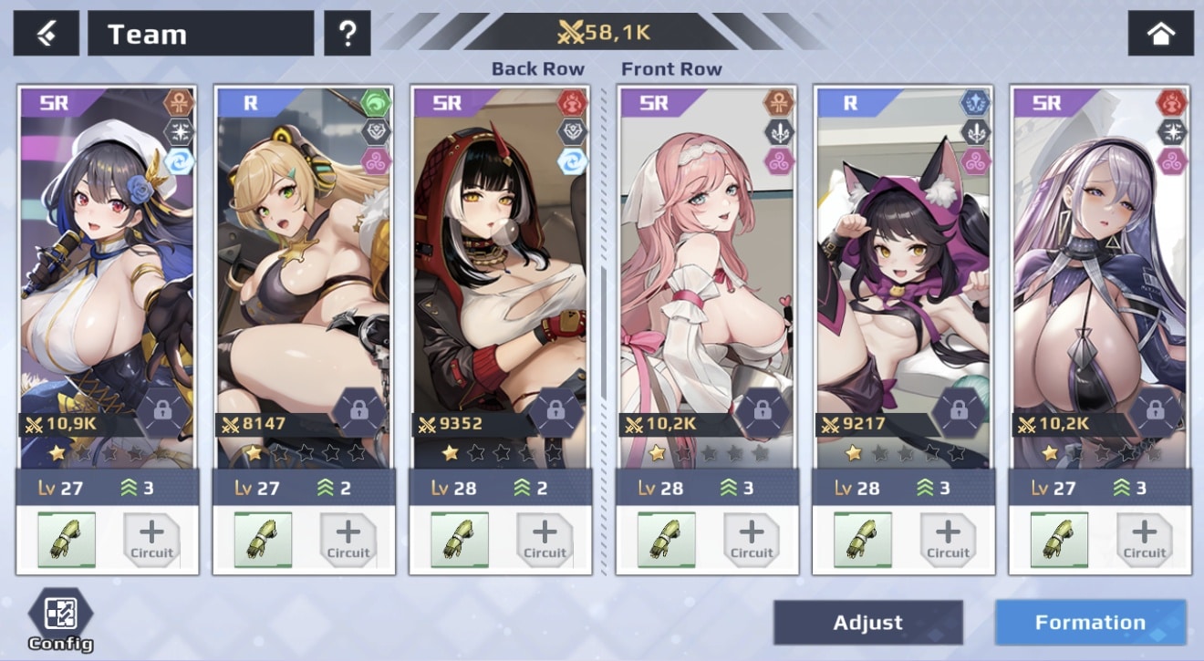 Aeons Echoのハーレムとキャラクター一覧